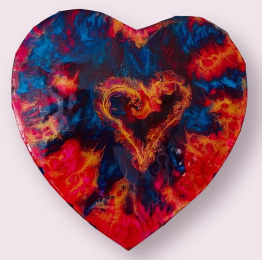 Heart picture (resin finishing)