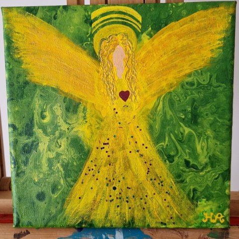 Herzengel 20 x 20 cm