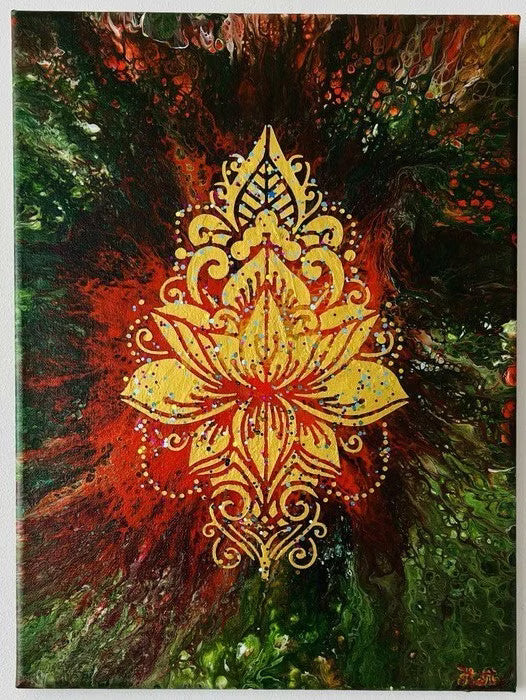 Lotusblüte 30 x 40 cm
