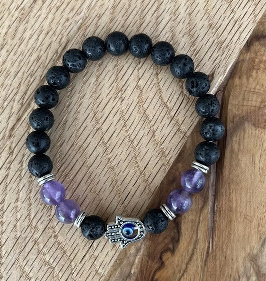 Armband mit Lavastein