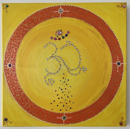 Om Energie 40 x 40 cm
